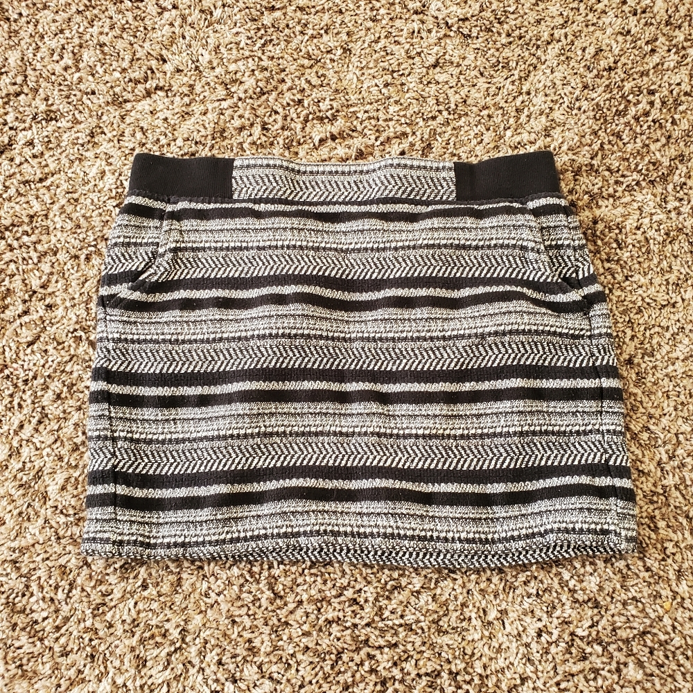 Lou&Grey, Black and White Stripped Skirt
